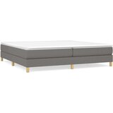  Box spring posteljni okvir temno siv 200x200 cm blago, (20684270) | Shoptok.si