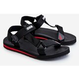 Big Star Men's Velcro Sandals DD174717 black Cene