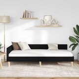  Kutni okvir kreveta Crna 80 x 200 cm tkanina | shoptok.hr