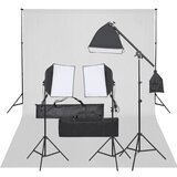 vidaXL komplet za foto studio z lučmi in ozadjem | Shoptok.si