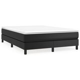 The Living Store Box spring postelja z vzmetnico črn 140x190 cm umetno usnje - Box Spring Postelja, (21520563) | Shoptok.si
