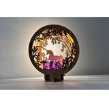  Li-Go 23568/DUB2 - LED prigušiva stona dekoracija LED/12W/230V 20x22 cm hrast | Eponuda.com