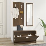  3-u-1 set ormarića za cipele boja hrasta od konstruiranog drva | shoptok.hr