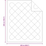  Poplun s jastukom 3 pcs Bijelo 260 x 220 cm Mikrofibra | shoptok.hr