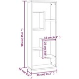vidaXL Stenska polica rjavi hrast 36x16x90 cm konstruiran les | Shoptok.si