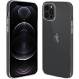 AVIZAR Tanek prilagodljiv silikonski ovitek za iPhone 12 Pro Max, dvignjeni robovi - prozoren, (20719268) | Shoptok.si
