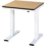RAU Delovna miza, električno nastavljiva po višini, MDF-plošča, nosilnost 300 kg, ŠxG 750 x 800 mm | Shoptok.si