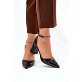 Boto Lacquered Pumps With Pointed Toes On A Heel Black Nossabel | shoptok.hr