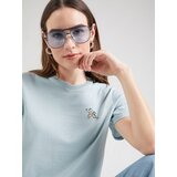 Iriedaily Majica 'Puffy Dog' svetlo modra / rumena / meta / marelica | Shoptok.si