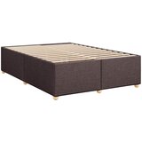  Boxspring krevet s madracem Tamno smeđa 140 x 190 cm Tkanina | shoptok.hr