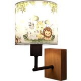 Brilagi Zidna lampa BOBO WOOD 1xE27/25W/230V hrast/crna/bela/zelena/džungla | Eponuda.com