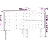  Uzglavlje s ušima ružičasto 163x16x118/128 cm baršunasto | shoptok.hr