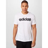 Adidas Funkcionalna majica 'Aeroready Workout Silicone Print Linear Logo' temno siva / črna / bela | Shoptok.si