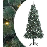 vidaXL Umretni predhodno osvetljen božični drevesček s setom kroglic | Shoptok.si