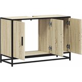 Ormarić za umivaonik u kupaonici, hrast sonoma, 90x33x60 cm, inženjerski drvo | shoptok.hr