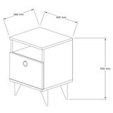 Hanah home noćni stočić barlo sapphire