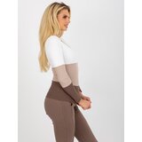 RUE PARIS Blouse-RV-BZ-8431.31X-white-brown | shoptok.hr