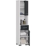 AKORD KOPALNIŠKA OMARA FIN KOLONA 30 2D 1SZ 1W 140cm GRAFITNI SJAJ, (21713979) | Shoptok.si