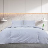  Set posteljine za poplun sivi 200x220 cm pamučni | shoptok.hr