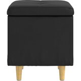  Otoman za pohranu s jastukom Crna 40 x 40 x 45 cm Umjetna koža | shoptok.hr