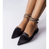 Gemre Black satin-finished Hewes sandals | ePonuda.com
