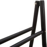  Ljestve za deke s obje strane Crna 50 x 50 x 159 cm Bambus Slike
