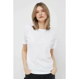 Calvin Klein Bombažna kratka majica bela barva