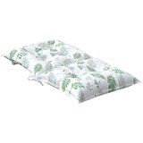  Niska jastučić za stolac 6 pcs Bijeli 100 x 50 x 7 cm oxford - Bijela i zelena 6 | shoptok.hr