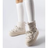 Gemre Beige insulated snow boots with elastic Oslavia | Shoptok.si