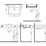 Sapho Bel keramičen umivalnik 59x49 cm Sott Aqua – | Shoptok.si