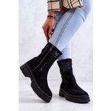 Nicole Leather boots Workers Black 2711 Cijene
