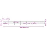  Vrtna ograda s vrhom koplja Čelik 1248 x 80 cm Crna | shoptok.hr
