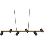 Trio Leuchten Trio - Luster na sajli MARLEY 6xGU10/35W/230V crna/zlatna | Eponuda.com