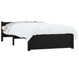  Za krevet crni drveni 75 x 190 cm 2FT6 mali jednokrevetni | shoptok.hr