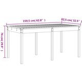  13-dijelni vrtni blagovaonski set od masivnog drva duglazije | shoptok.hr