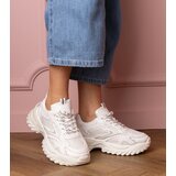Gemre White sporty sneakers with thick soles Lirana | Shoptok.si