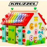 Kruzzel drvena edukativna kućica sa sorterom oblika i čekićem | shoptok.hr