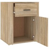  Noćni ormarić boja hrasta 50 x 36 x 60 cm od konstruiranog drva | Eponuda.com