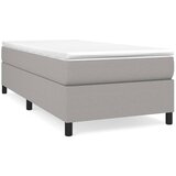 Maison Chic Box spring postelja - Vzmetna postelja z vzmetnico svetlo siva 90x200 cm blago SL12692, (21904486) | Shoptok.si