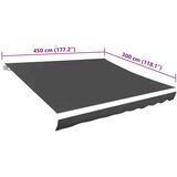 Platno za tendu antracit 4,5 x 3 m | shoptok.hr
