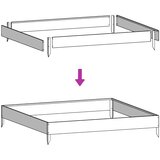  Vrtna posuda za sadnju 100x100x26 cm pocinčani čelik | shoptok.hr