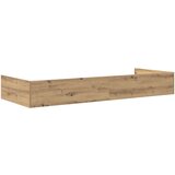  Postelja z dodatnim prostorom za shranjevanje Umetni hrast, (5000069957) | Shoptok.si