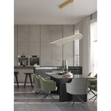 Nova Luce LED viseća svjetiljka aluminijska s mogućnosti zatamnjivanja u zlatnoj boji sa sjenilom od akrilnog stakla Agos – | shoptok.hr