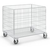 Kongamek Mrežast voziček, pocinkan, VxŠxG 740 x 835 x 625 mm, brez zaščite pred trki | Shoptok.si