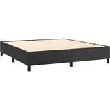  box spring s madracem LED crni 160x200cm od umjetne kože | shoptok.hr