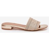 Boto Ladies Flat Sandals Golden Fexxy | shoptok.hr