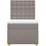  Krevet s oprugama i madracem smeđesivi 100 x 200 cm od tkanine | shoptok.hr