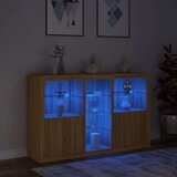  Komoda s LED svjetlima boja hrasta sonome 162 x 37 x 100 cm | shoptok.hr