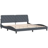  Okvir za krevet bez madraca tamnosivi 200x200 cm baršunasti | shoptok.hr