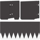  Ograda oko Travnjaka 30 pcs 103 x 20 cm metal Crna | Eponuda.com